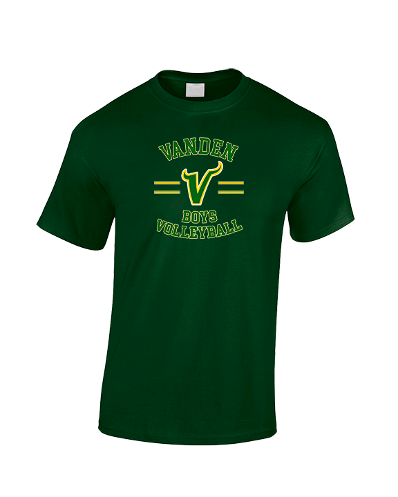 Vanden HS Boys Volleyball Curve - Cotton T-Shirt