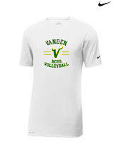 Vanden HS Boys Volleyball Curve - Mens Nike Cotton Poly Tee
