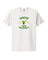 Vanden HS Boys Volleyball Curve - Mens Select Cotton T-Shirt