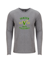 Vanden HS Boys Volleyball Curve - Tri-Blend Long Sleeve
