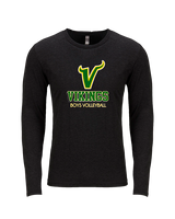 Vanden HS Boys Volleyball Shadow - Tri-Blend Long Sleeve