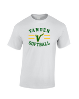 Vanden HS Softball Curve - Cotton T-Shirt