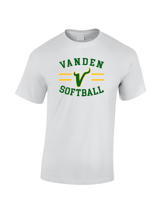 Vanden HS Softball Curve - Cotton T-Shirt