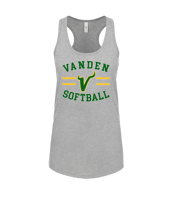 Vanden HS Softball Curve - Womens Tank Top