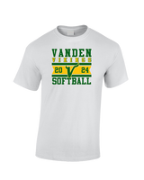 Vanden HS Softball Stamp - Cotton T-Shirt