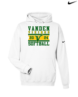 Vanden HS Softball Stamp - Nike Club Fleece Hoodie