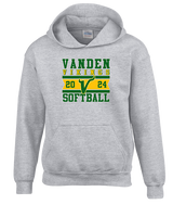 Vanden HS Softball Stamp - Unisex Hoodie