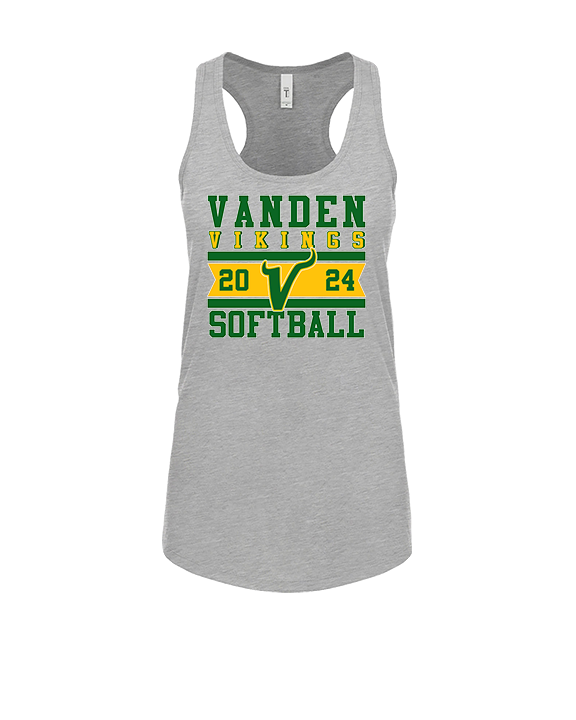 Vanden HS Softball Stamp - Womens Tank Top