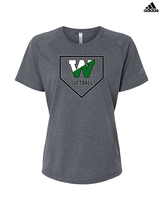 Wachusett Regional HS Softball Template 1 - Womens Adidas Performance Shirt