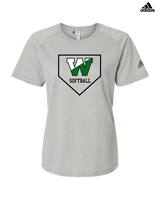 Wachusett Regional HS Softball Template 1 - Womens Adidas Performance Shirt