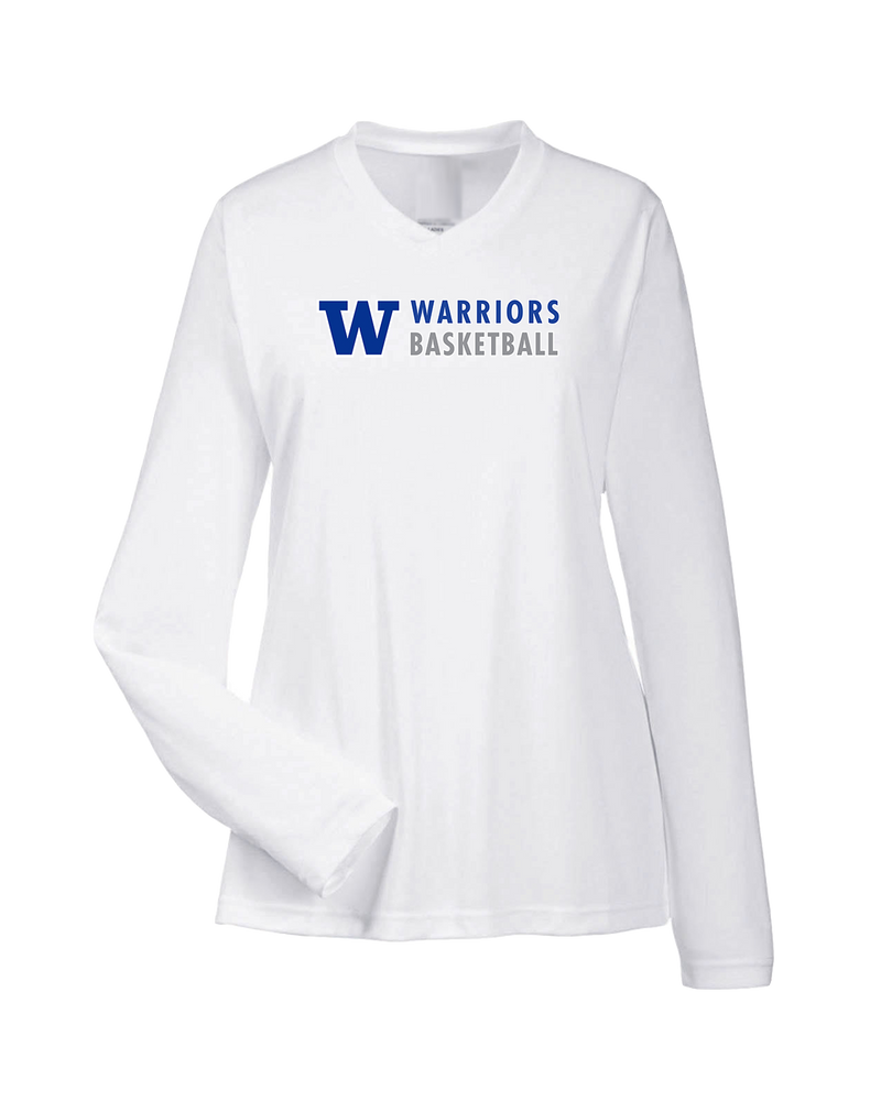 Walled Lake Western HS Girls Basketball Basic - Womens Performance Long Sleeve