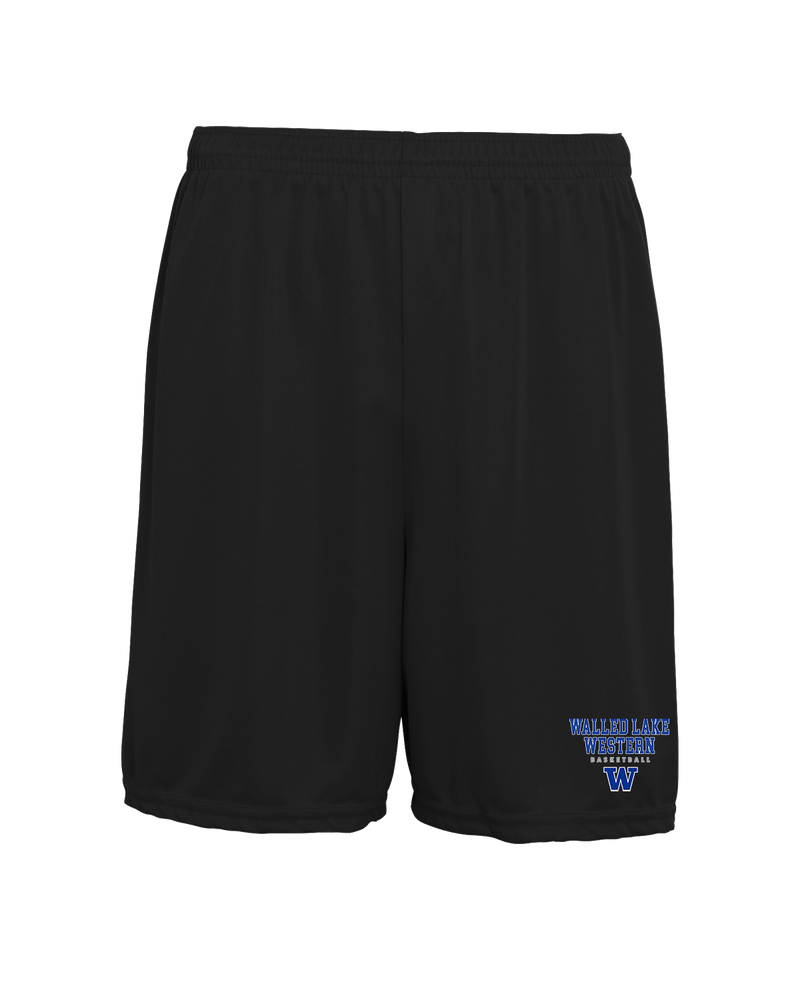 Walled Lake Western HS Girls Basketball Block - 7 inch Training Shorts