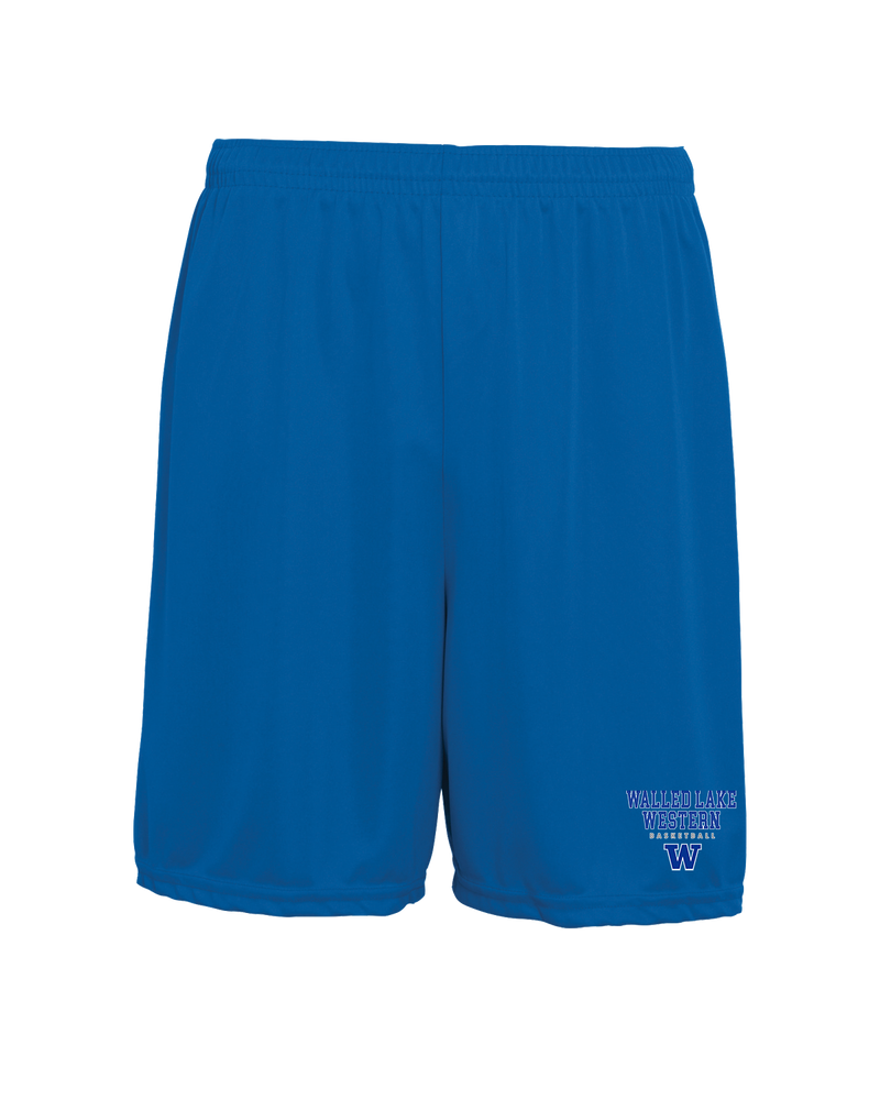 Walled Lake Western HS Girls Basketball Block - 7 inch Training Shorts