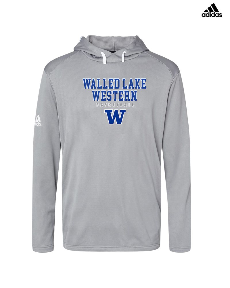 Walled Lake Western HS Girls Basketball Block - Adidas Men's Hooded Sweatshirt