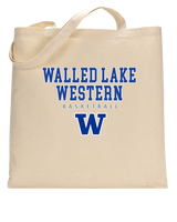Walled Lake Western HS Girls Basketball Block - Tote Bag