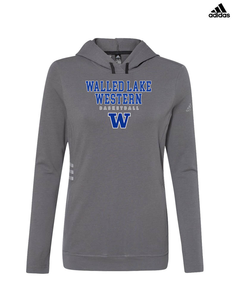 Walled Lake Western HS Girls Basketball Block - Adidas Women's Lightweight Hooded Sweatshirt