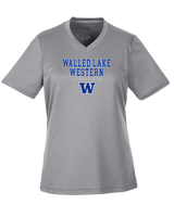 Walled Lake Western HS Girls Basketball Block - Womens Performance Shirt