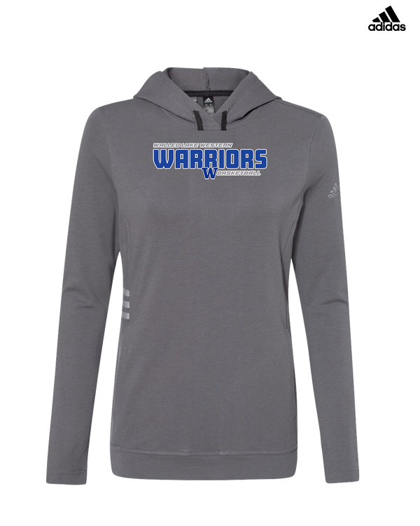 Walled Lake Western HS Boys Basketball Bold - Adidas Women's Lightweight Hooded Sweatshirt