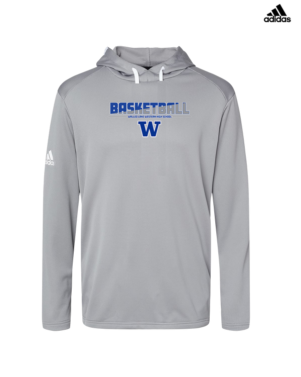 Walled Lake Western HS Boys Basketball Cut - Adidas Men's Hooded Sweatshirt