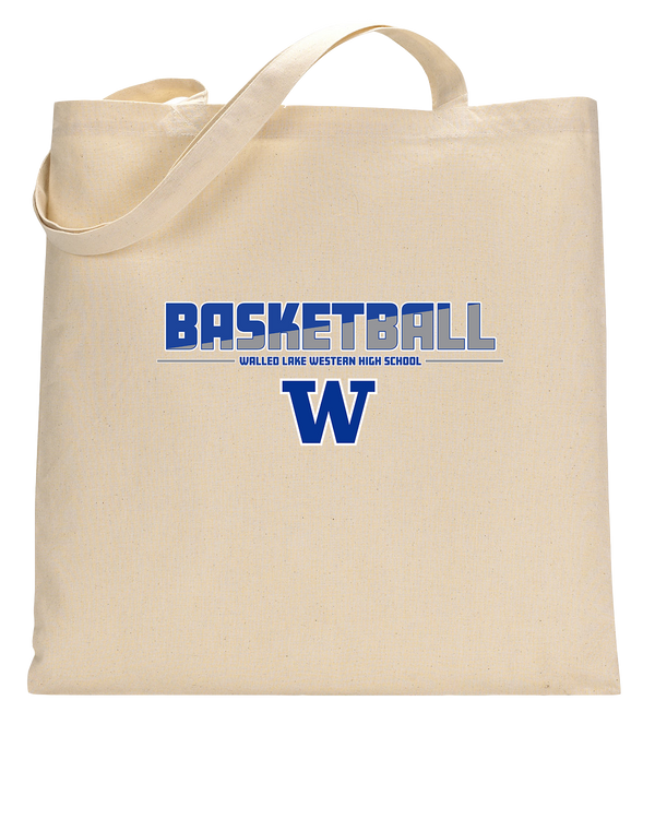 Walled Lake Western HS Boys Basketball Cut - Tote Bag