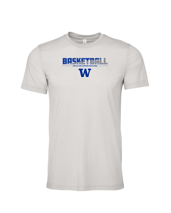 Walled Lake Western HS Boys Basketball Cut - Mens Tri Blend Shirt