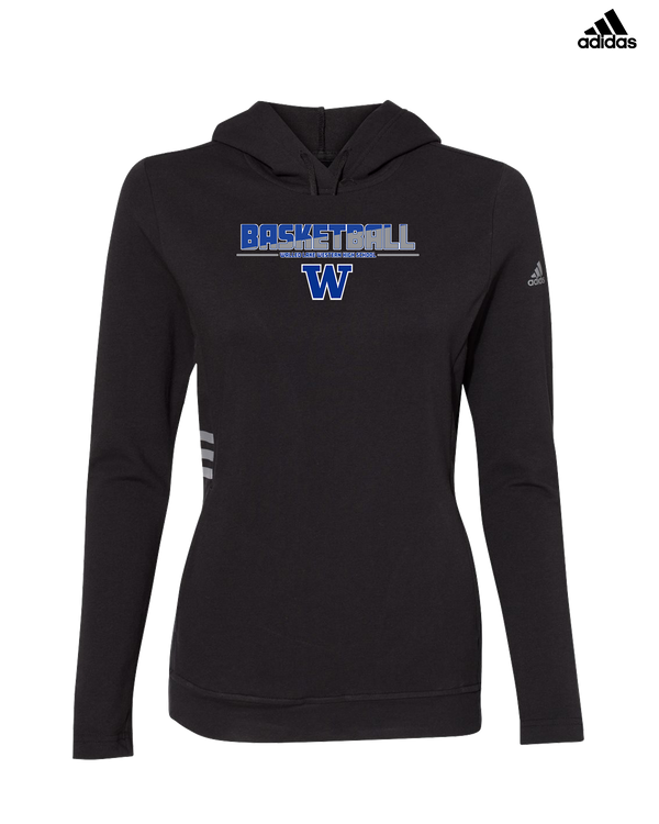 Walled Lake Western HS Boys Basketball Cut - Adidas Women's Lightweight Hooded Sweatshirt