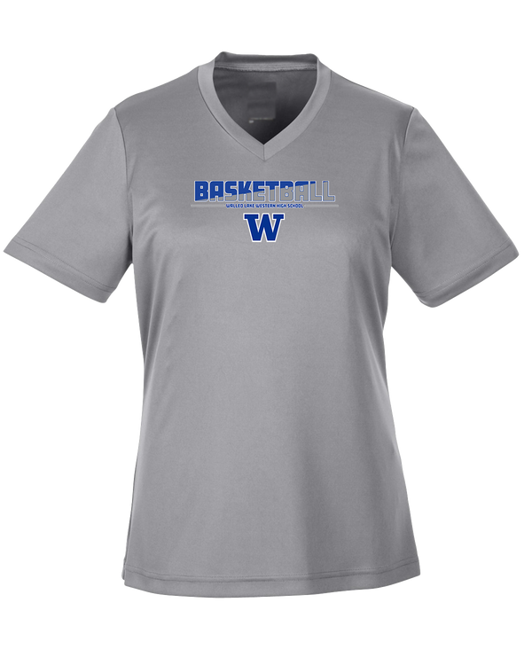 Walled Lake Western HS Boys Basketball Cut - Womens Performance Shirt