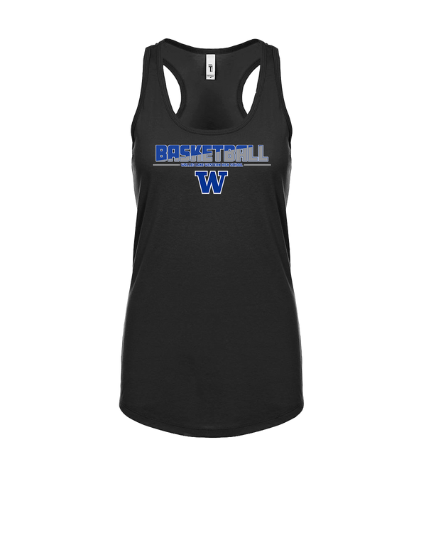 Walled Lake Western HS Boys Basketball Cut - Womens Tank Top