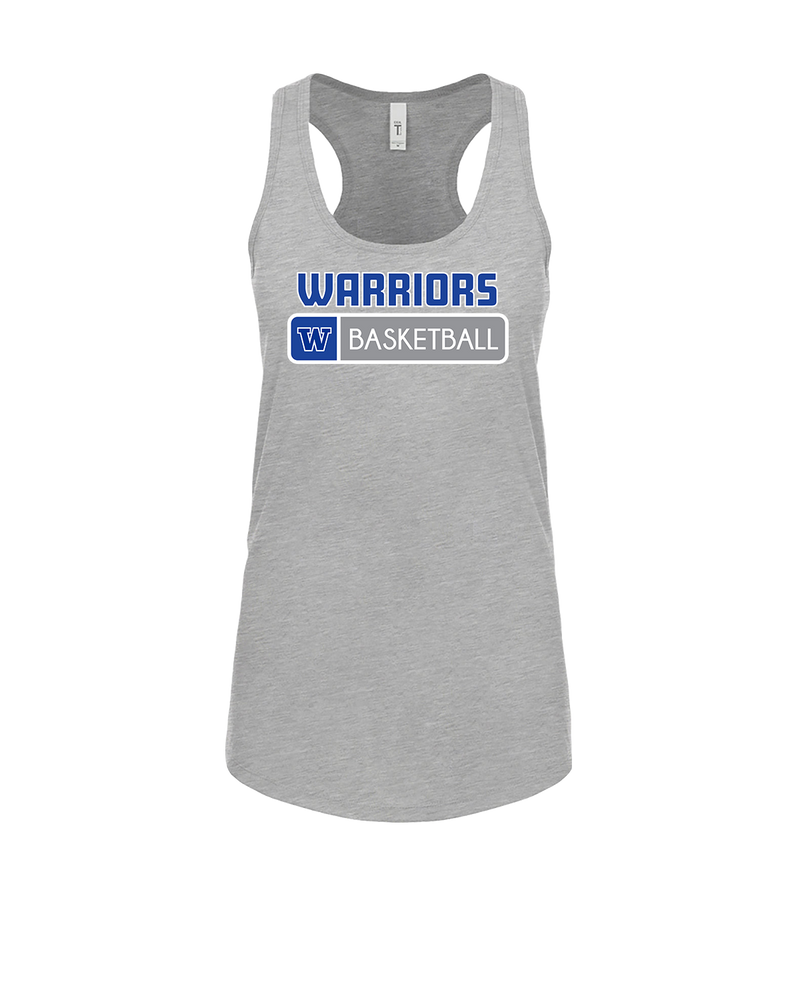 Walled Lake Western HS Girls Basketball Pennant - Womens Tank Top