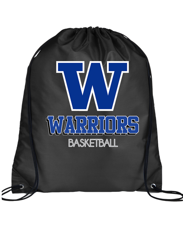 Walled Lake Western HS Boys Basketball Shadow - Drawstring Bag