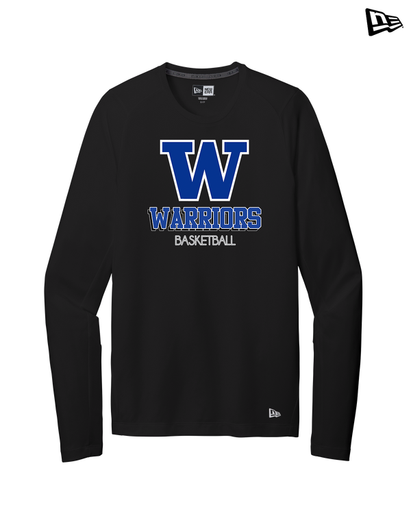 Walled Lake Western HS Boys Basketball Shadow - New Era Long Sleeve Crew