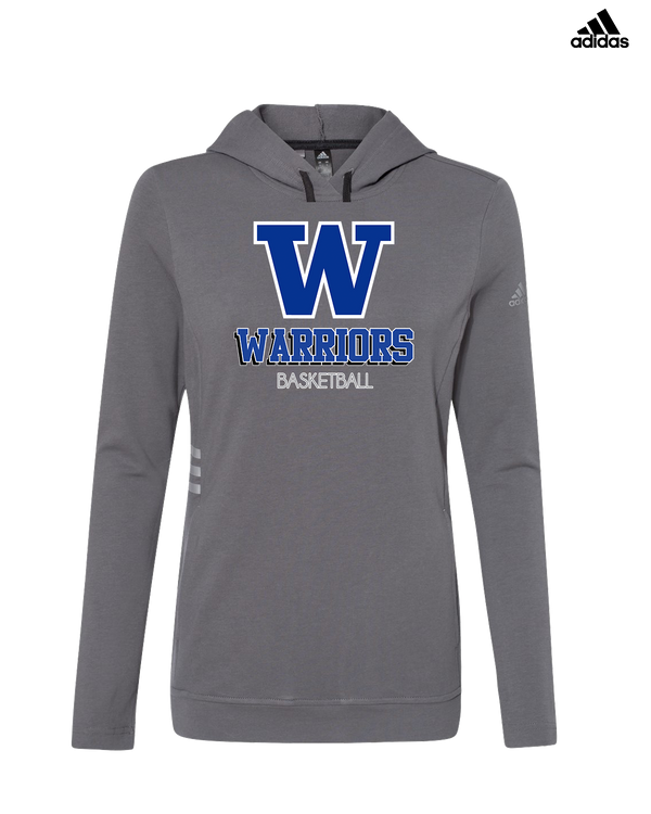 Walled Lake Western HS Boys Basketball Shadow - Adidas Women's Lightweight Hooded Sweatshirt
