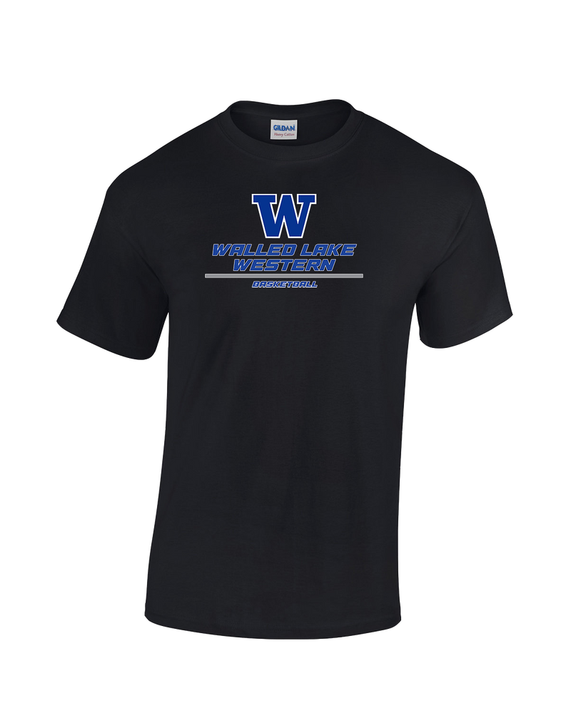 Walled Lake Western HS Girls Basketball Split - Cotton T-Shirt