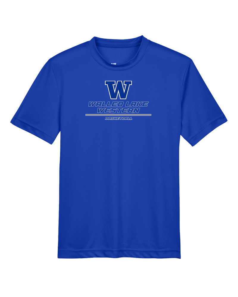 Walled Lake Western HS Girls Basketball Split - Youth Performance T-Shirt