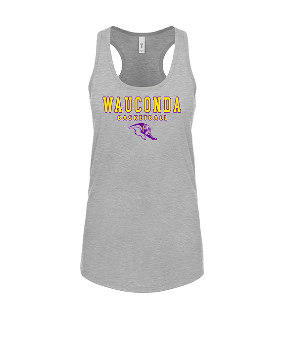 Wauconda HS Girls Basketball Block - Womens Tank Top