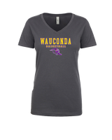 Wauconda HS Girls Basketball Block - Womens V-Neck