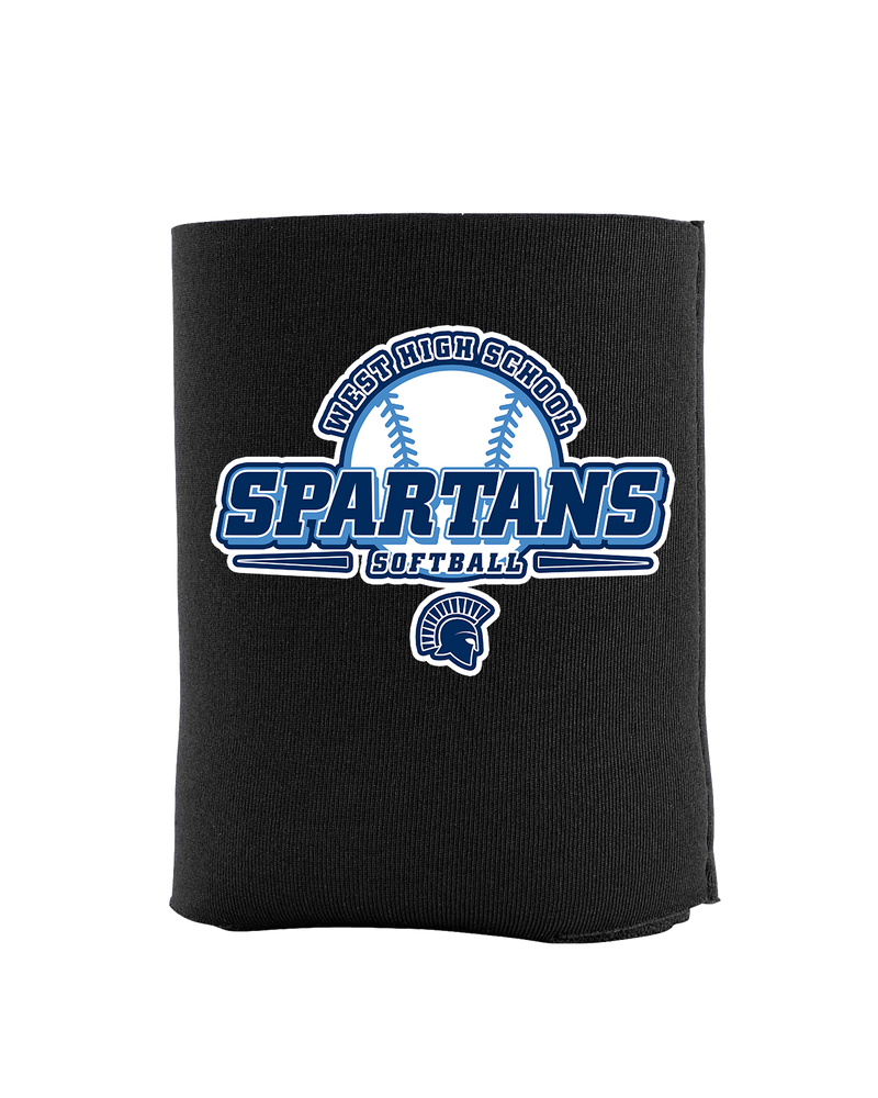 West Bend West HS Softball Logo - Koozie