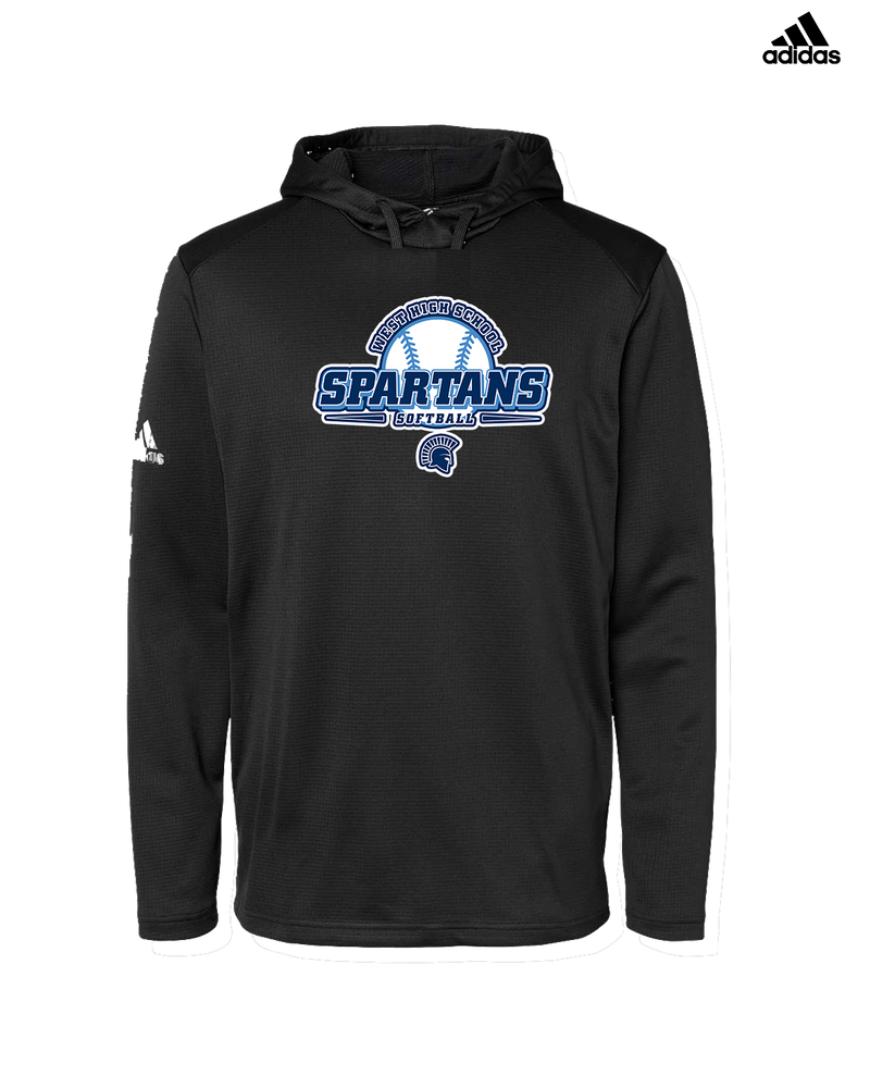 West Bend West HS Softball Logo - Adidas Men's Hooded Sweatshirt