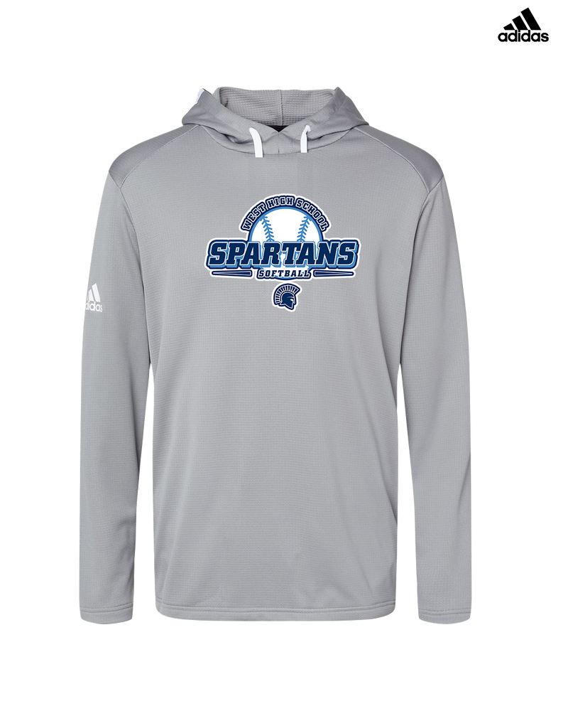 West Bend West HS Softball Logo - Adidas Men's Hooded Sweatshirt