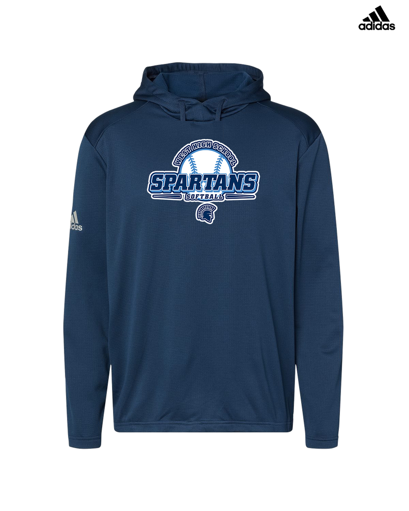 West Bend West HS Softball Logo - Adidas Men's Hooded Sweatshirt