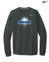 West Bend West HS Softball Logo - Nike Club Fleece Crew