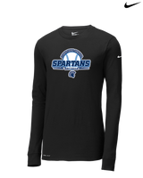 West Bend West HS Softball Logo - Nike Dri-Fit Poly Long Sleeve