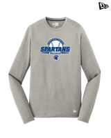 West Bend West HS Softball Logo - New Era Long Sleeve Crew