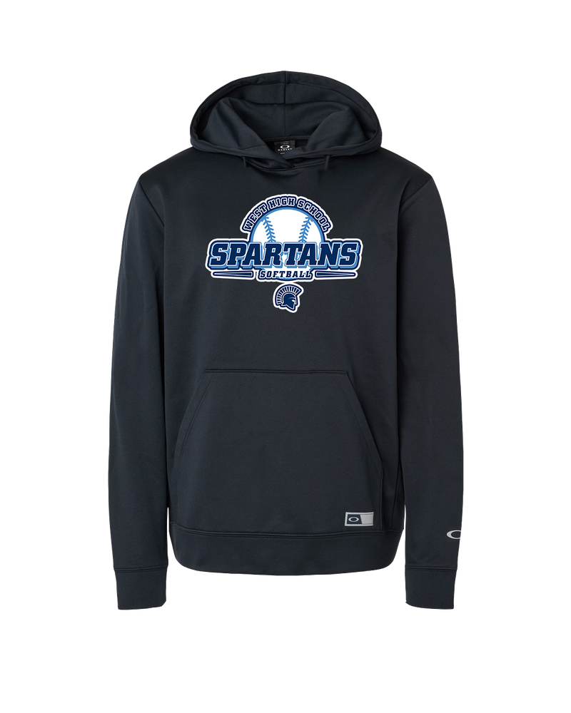 West Bend West HS Softball Logo - Oakley Hydrolix Hooded Sweatshirt