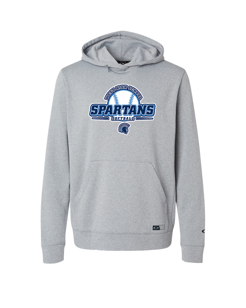 West Bend West HS Softball Logo - Oakley Hydrolix Hooded Sweatshirt