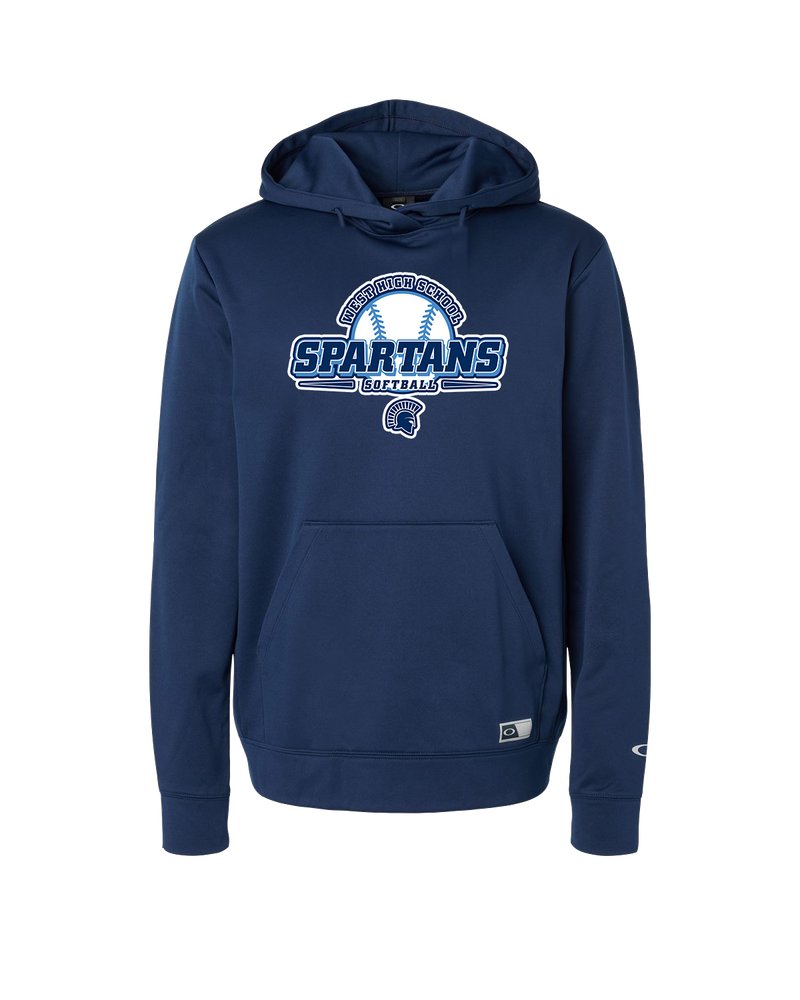 West Bend West HS Softball Logo - Oakley Hydrolix Hooded Sweatshirt