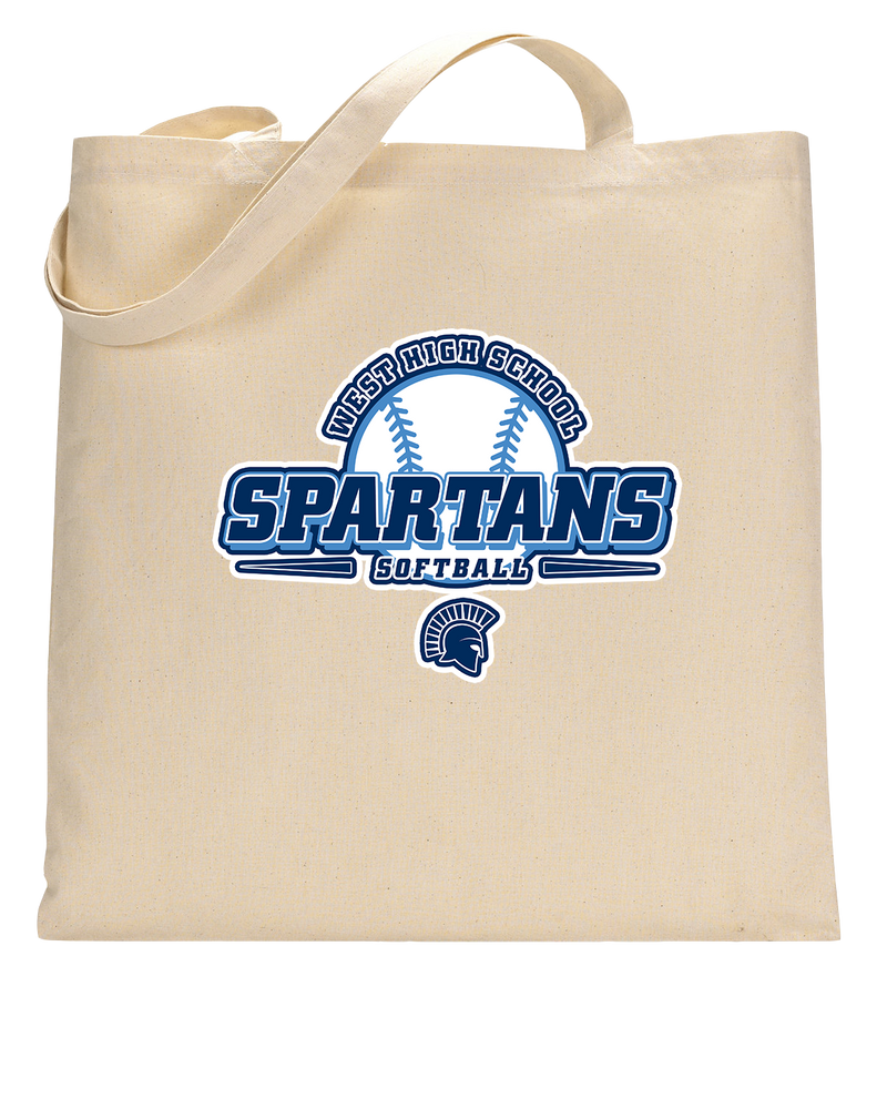 West Bend West HS Softball Logo - Tote Bag