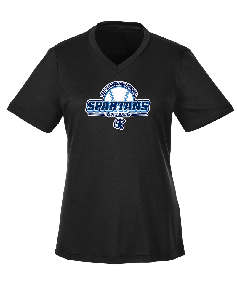 West Bend West HS Softball Logo - Womens Performance Shirt