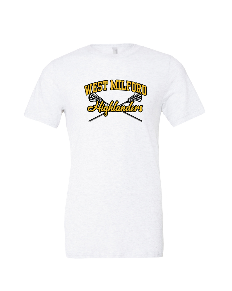 West Milford HS Girls Lacrosse Main Logo 02 - Mens Tri Blend Shirt