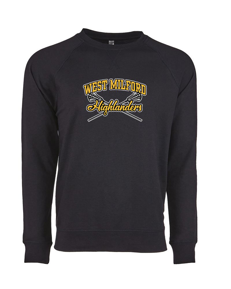 West Milford HS Boys Lacrosse Main Logo 02 - Crewneck Sweatshirt